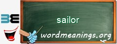 WordMeaning blackboard for sailor